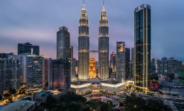 high rise building during night time
