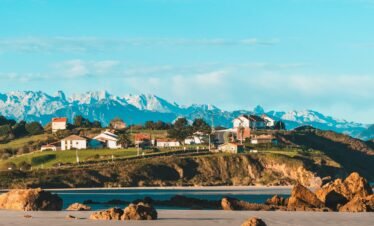 landscape photograph of mountain ranges