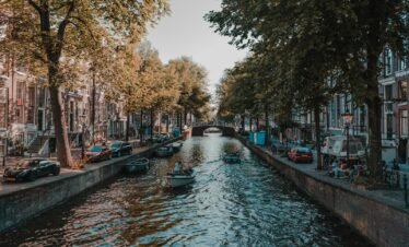 Amsterdam, Netherlands canal during daytime